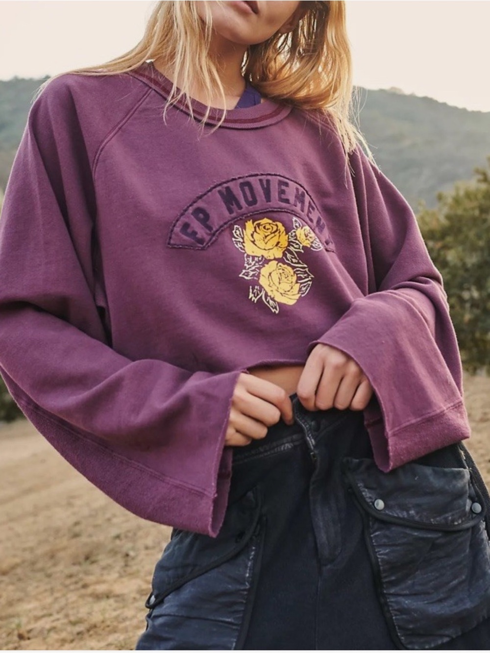FP Movement Good For You Embroidered Sweatshirt